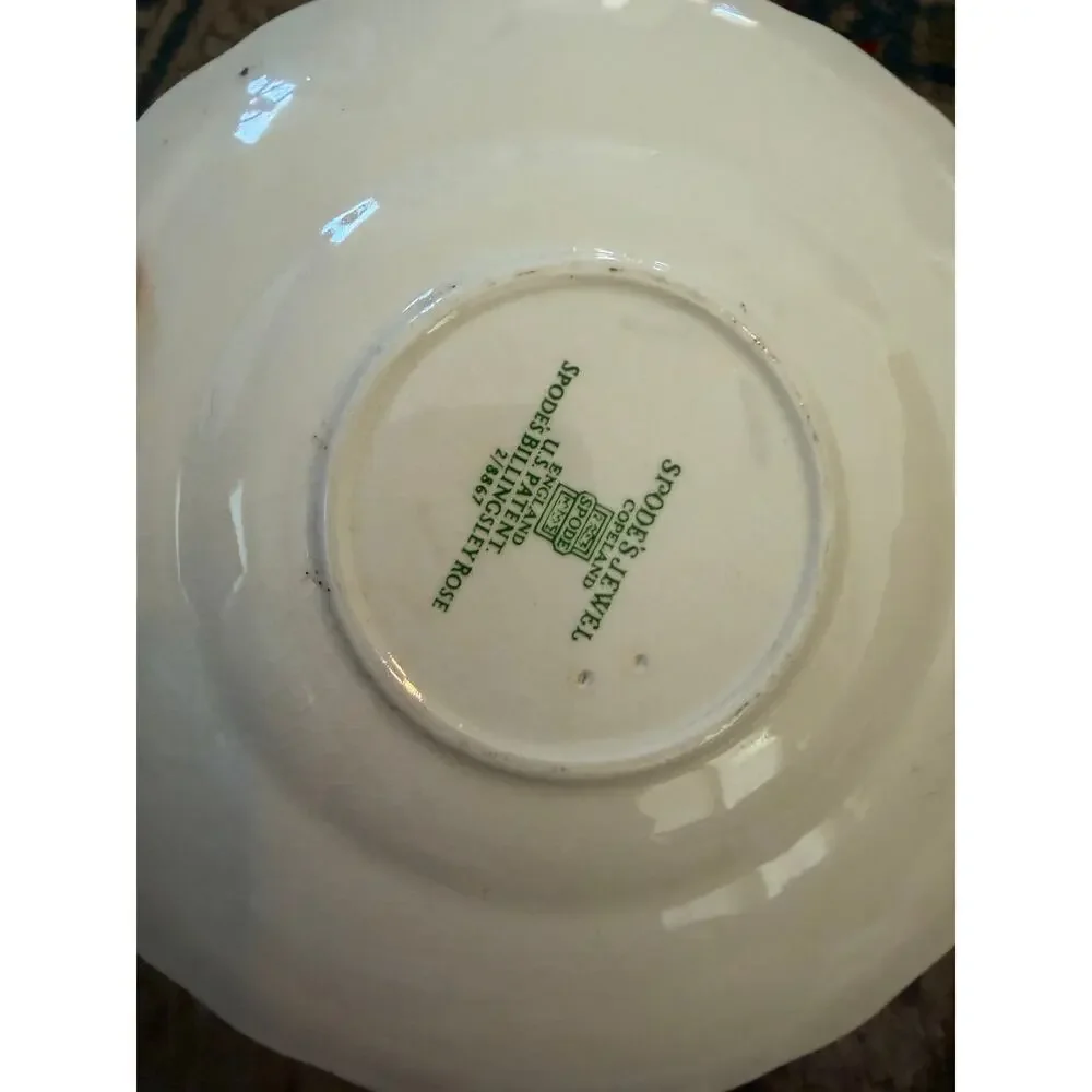 Spode Jewel Copeland Billingsley Rose Pink 1 Tea Cup Saucer Set